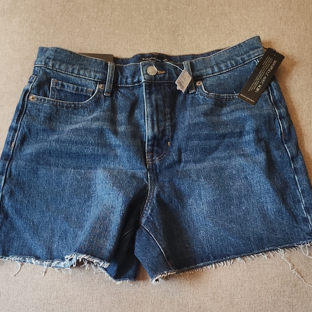 Bannana REPUBLIC Blue Denim Cutoff Shorts